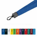 1" Cotton Lanyard w/ J-Hook (Blank)